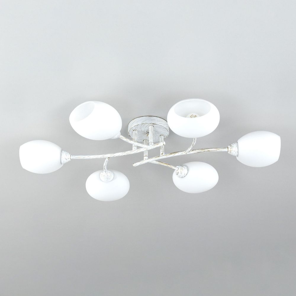 Citilux Флорида CL148160 Люстра потолочная Белая с патиной