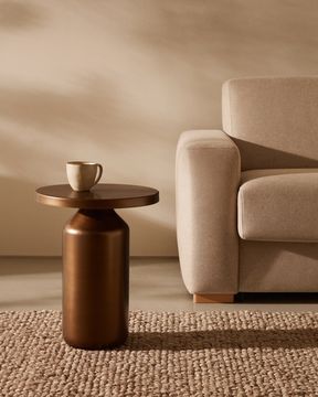 Liuva Металлический медный приставной столик Ø 40,5 см