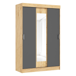 Шкаф Бася, Дуб Крафт, Графит