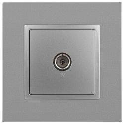 14-3101-03 ЭРА Розетка TV одиночная, IP20, Эра Elegance, алюминий