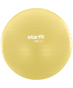 Фитбол GB-108 антивзрыв, 900 гр, желтый пастель, 55 см