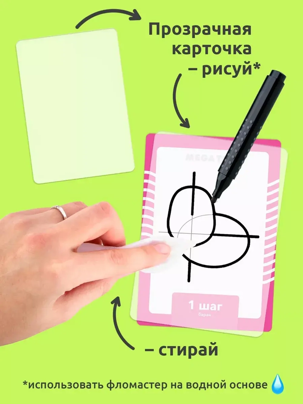 Развивающие карточки. Учимся рисовать