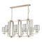 Подвесная люстра Crystal Lux Nicolas SP8 L1000 Gold/White
