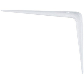 Кронштейн угловой с ребром, 100 х 125 мм, белый Сибртех 94015