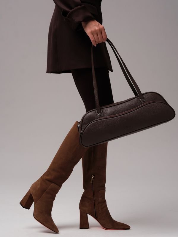 Женская кожаная сумка DBR 31186 коричневый торф