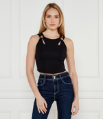 Топ ZAMA GUESS - черный(W5RP13 KAQL2)