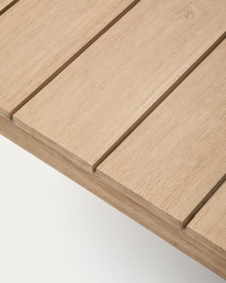 Журнальный столик Ambra из акации со светлой отделкой 82,5 x 140 см