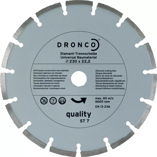 Алмазный сегментированный диск по бетону OSBORN 180 мм 4180485