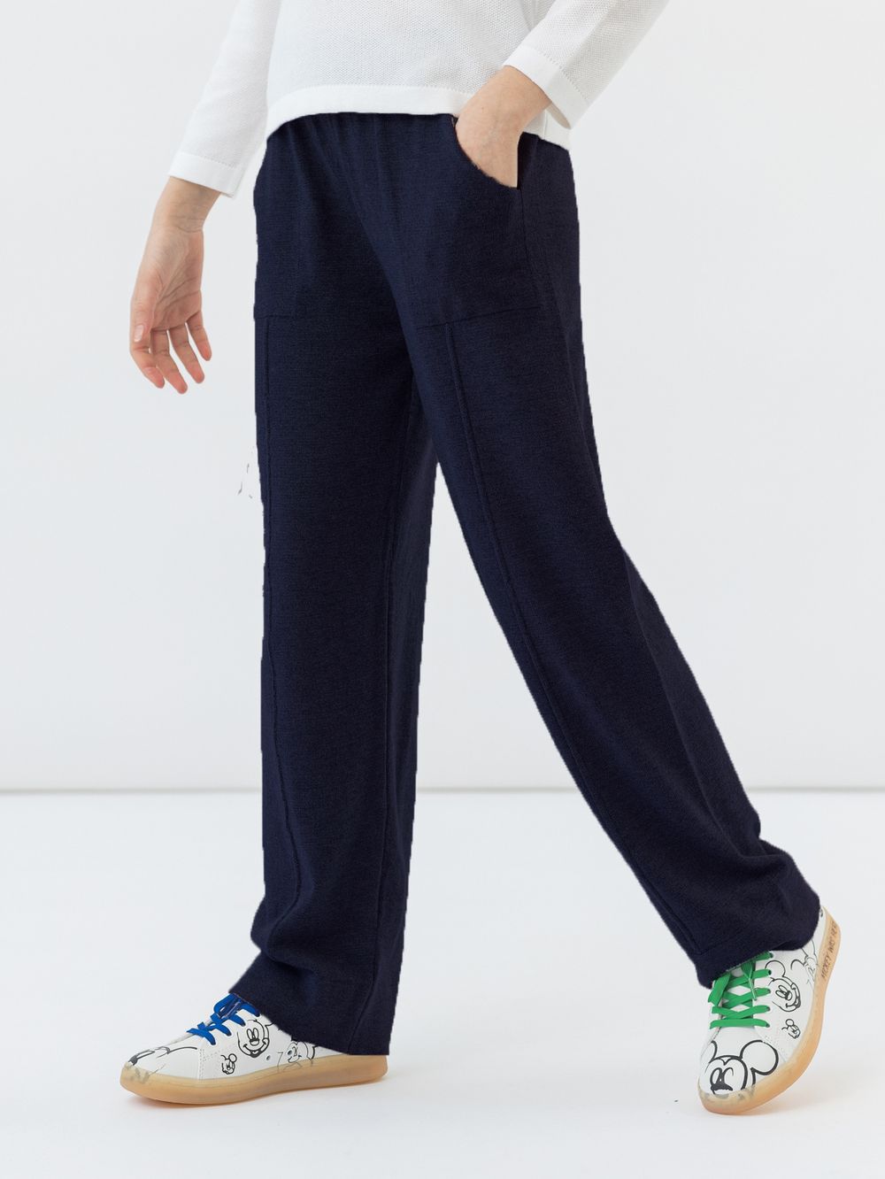 Брюки темно-синие для девочки арт. АТ691