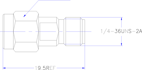 LF-2.92-MF-40G, Коаксиальный переходник (2.92 мм)