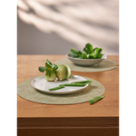 Набор из 4-х сервировочных салфеток leanera, D35 см, мятные