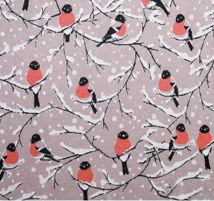 Плед "Снегири" ПД052