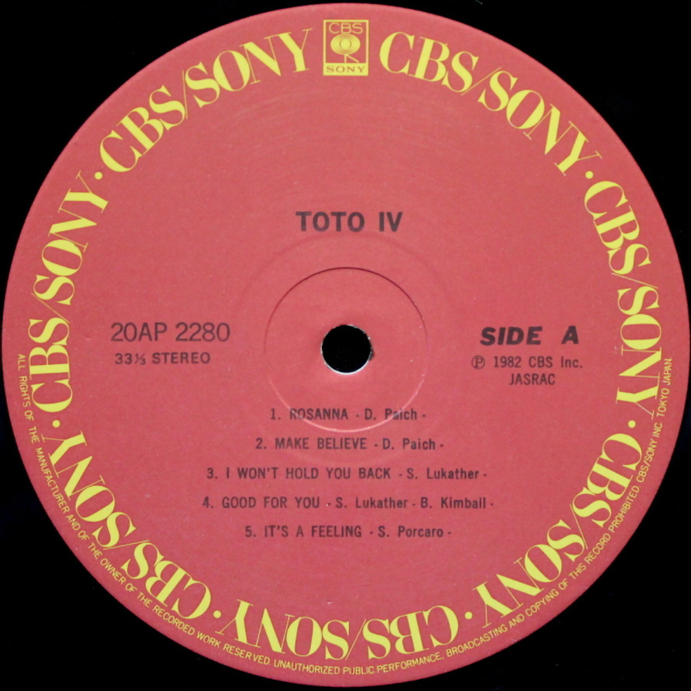 Toto / Toto IV (LP)
