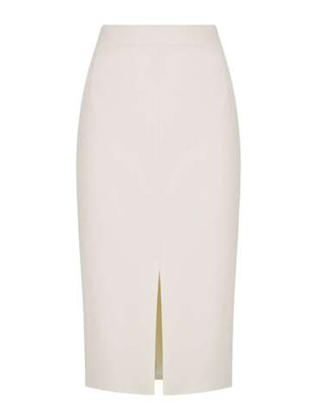 Юбка миди с разрезом спереди