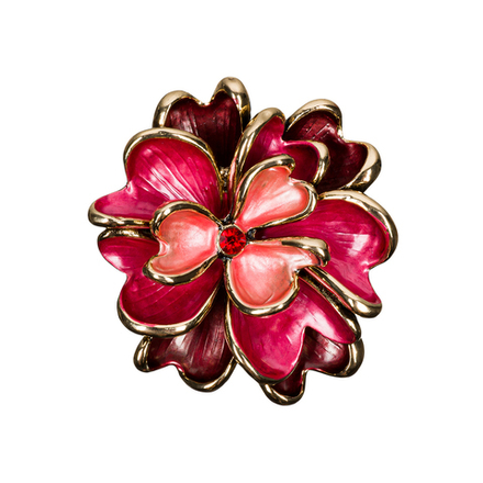 Брошь Shadore Цветок XZ1153.9 R/G