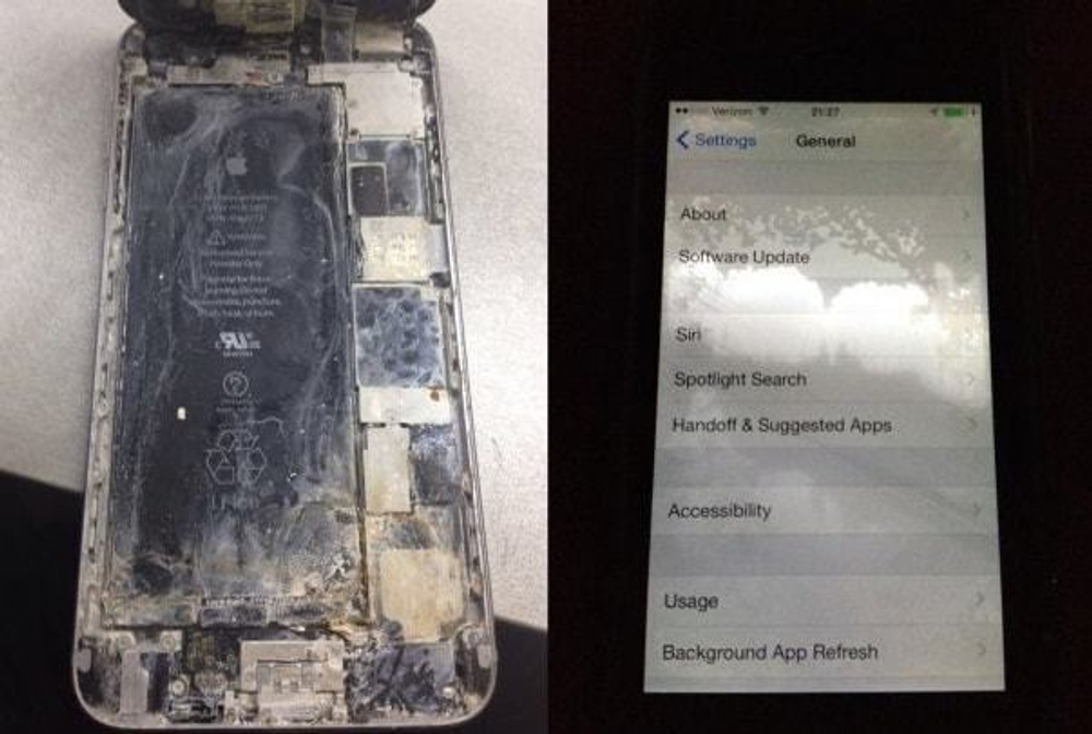 Чистка после попадания в воду iPhone 6 Plus