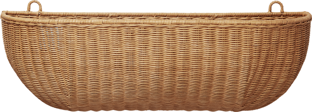 Корзина для хранения Ferm Living scienny, круглая, ротанг, 14 см, бежевая