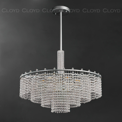 Люстра Cloyd WITTE C6 / Ø60 см - серебро мат. (арт.11534)