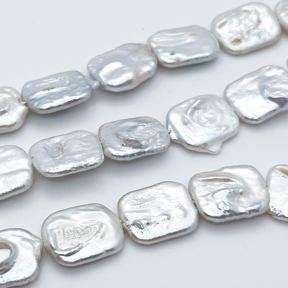 Жемчуг, размер около 18-20*15-16 мм, цена за набор 4 шт