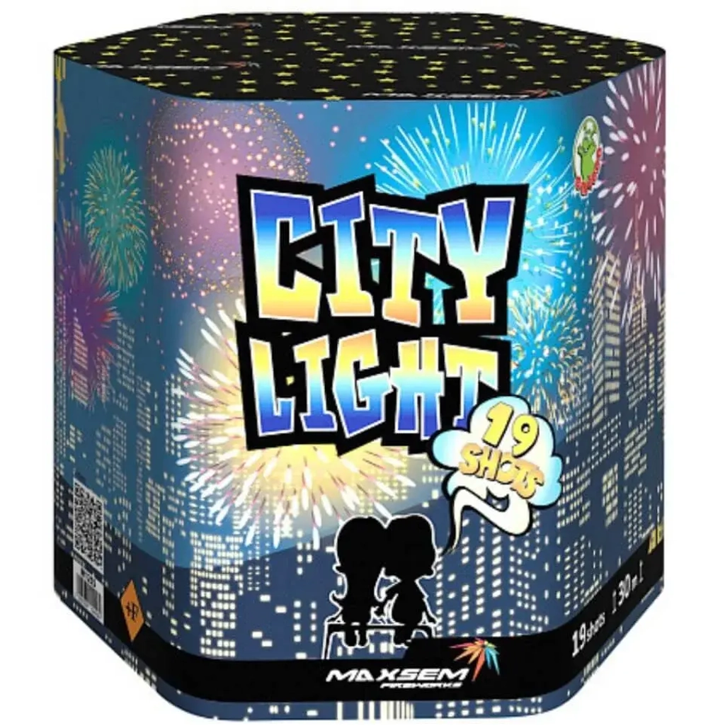 Батарея салютов City light (M1255) от Maxsem, 19 залпов, 30 мм