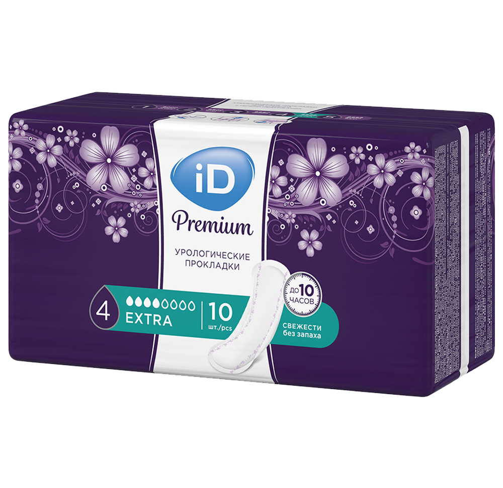 Прокладки урологические ID Premium Extra №10