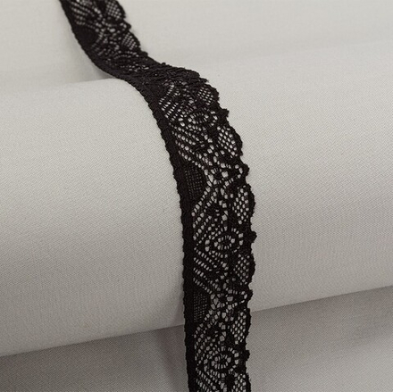 Кружево "BLITZ",  эластичное, BL-23, 25 мм , черный
