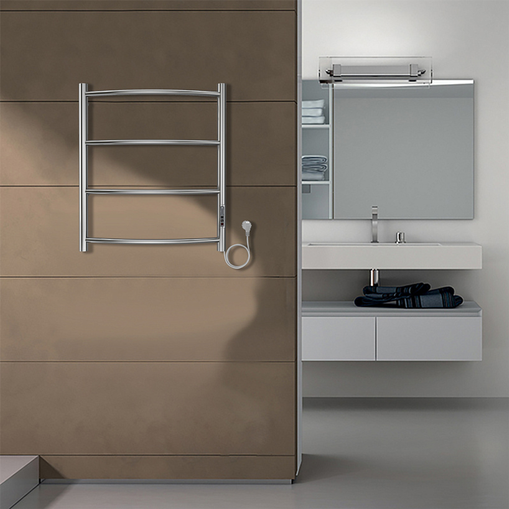 Полотенцесушитель электр. Azario VERONA 53.2х60, Хром