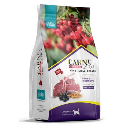 Carni Life корм для кошек с ягненком, ежевикой и клюквой (Adult)