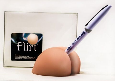 Сувенир - подставка-попка для ручки (Цвет: телесный)