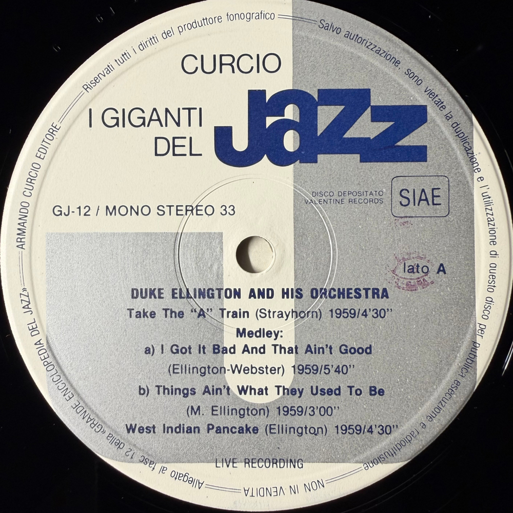 Сборник Jazz Giants 2LP (Италия 1981г.)