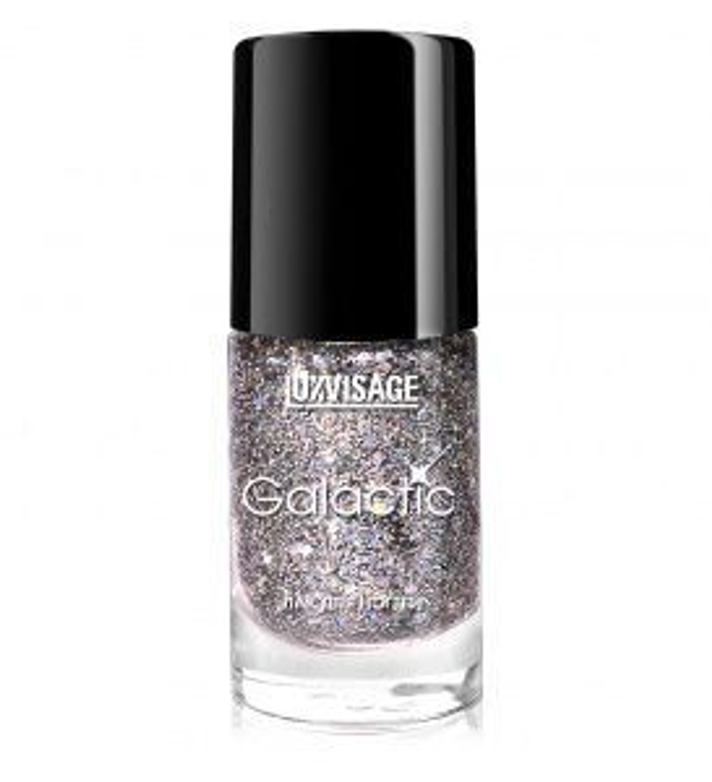 Лак для ногтей Lux Visage GALACTIC тон 216 серебристый 9мл