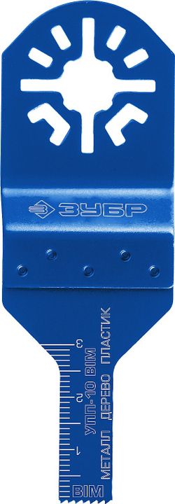 ЗУБР УПП-10 BIM UniLock, 10 x 30 мм, OIS-хвост., насадка универсальная прямая пильная, Профессионал (15561-10)