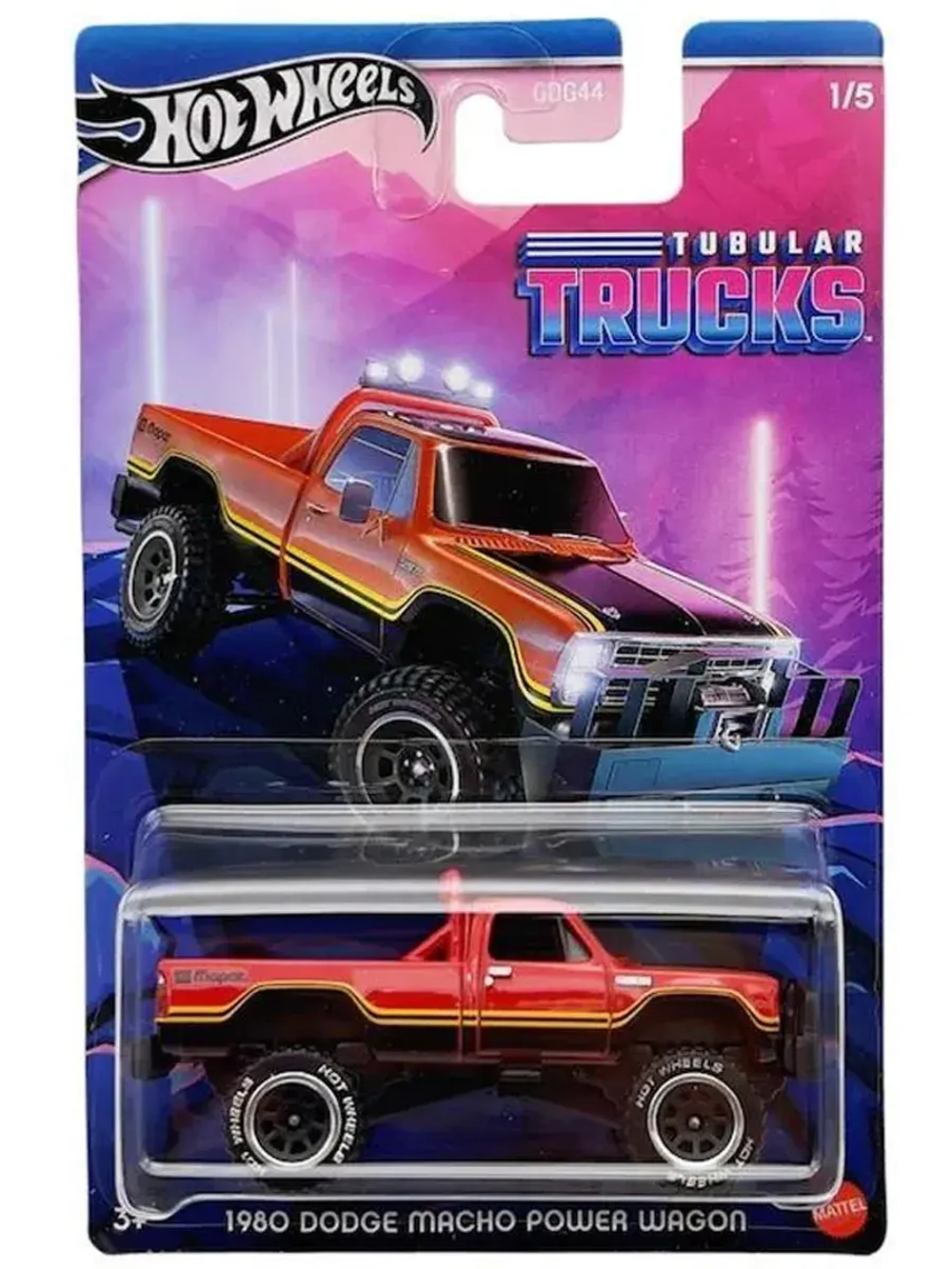 Машинка Хот Вилс Tubular Trucks 1980 Dodge GDG44 HRR95