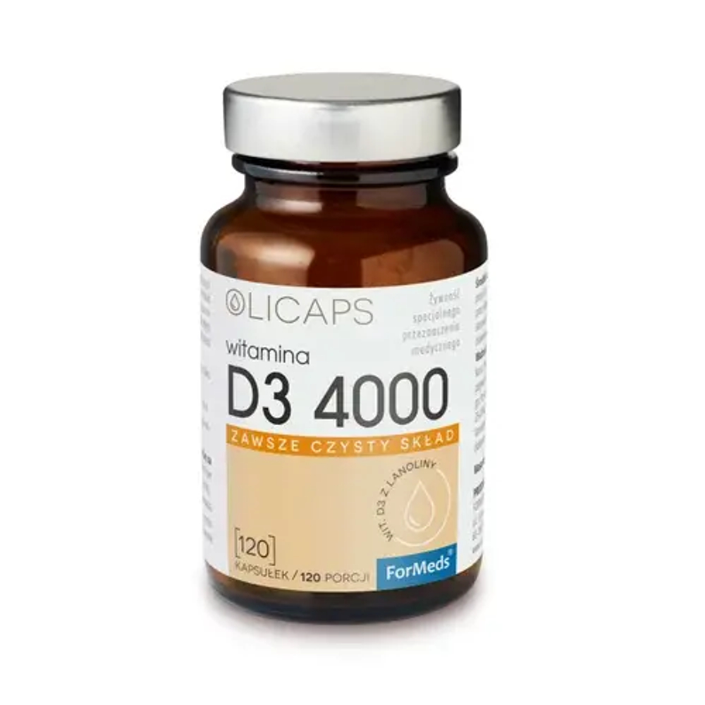 Formeds Olicaps - Витамин D3 4000 МЕ, 120 капсул