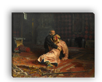 "Иван Грозный и его сын Иван", Репин Илья Ефимович, картина (репродукция)