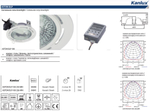 Cветильник потолочный круглый KANLUX ASTON DLP-100 2х26W G24d