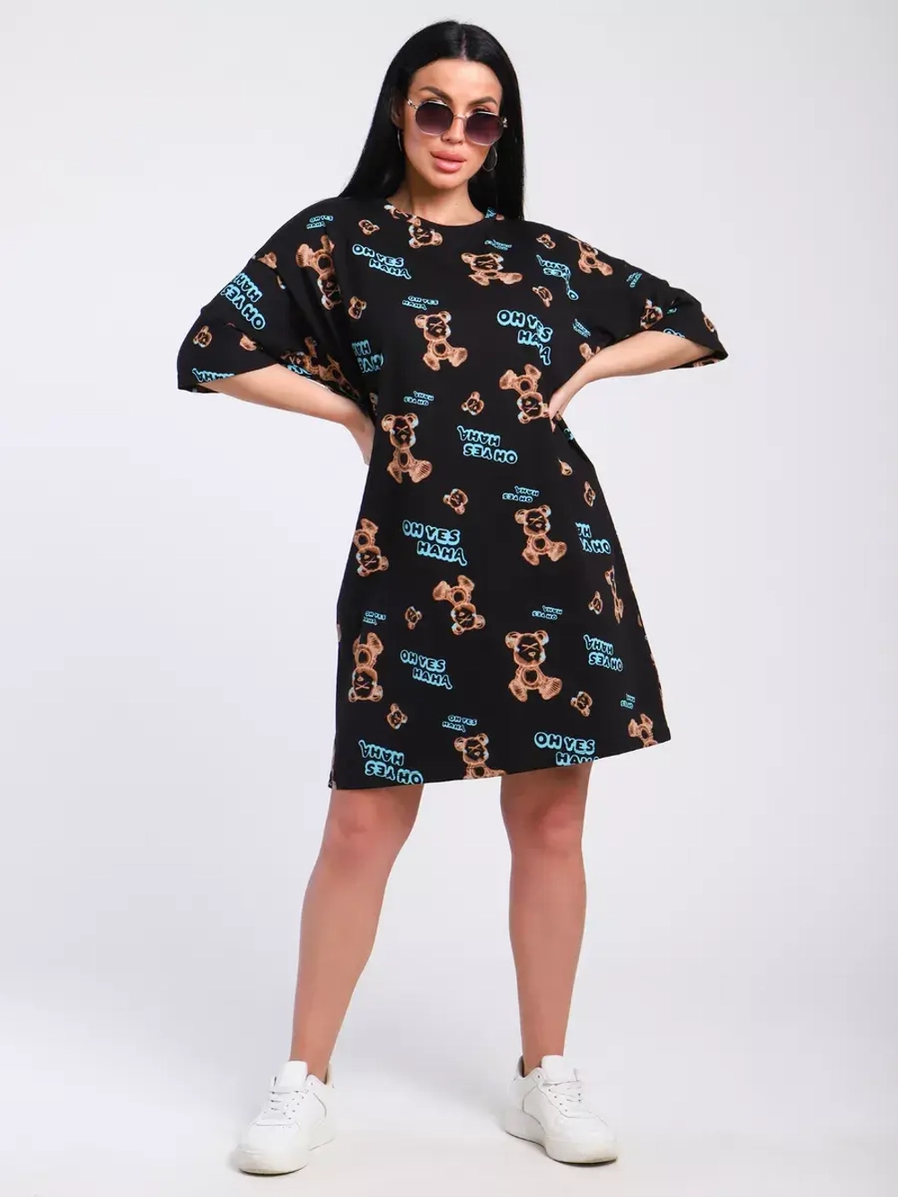 Платье-футболка спортивное оверсайз