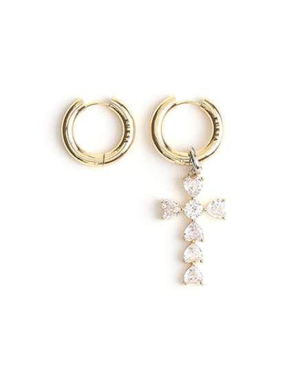 Серьги "Cross Shine" Gold