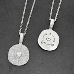 подвеска душа/soul с сердцем с индивидуальной гравировкой