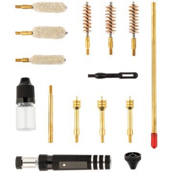 Набор для чистки пистолета Helios кал. .357, .40, .45 14 предм., плас. кор. HS6055