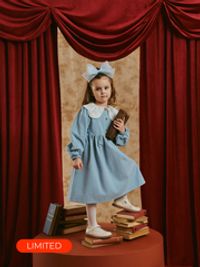 Платье с ажурным воротником "Звездочка"