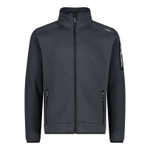 Толстовка флисовая CMP Men's mélange knit-tech heavy fleece, артикул 3H60747N, цвет TITANIO (U911)