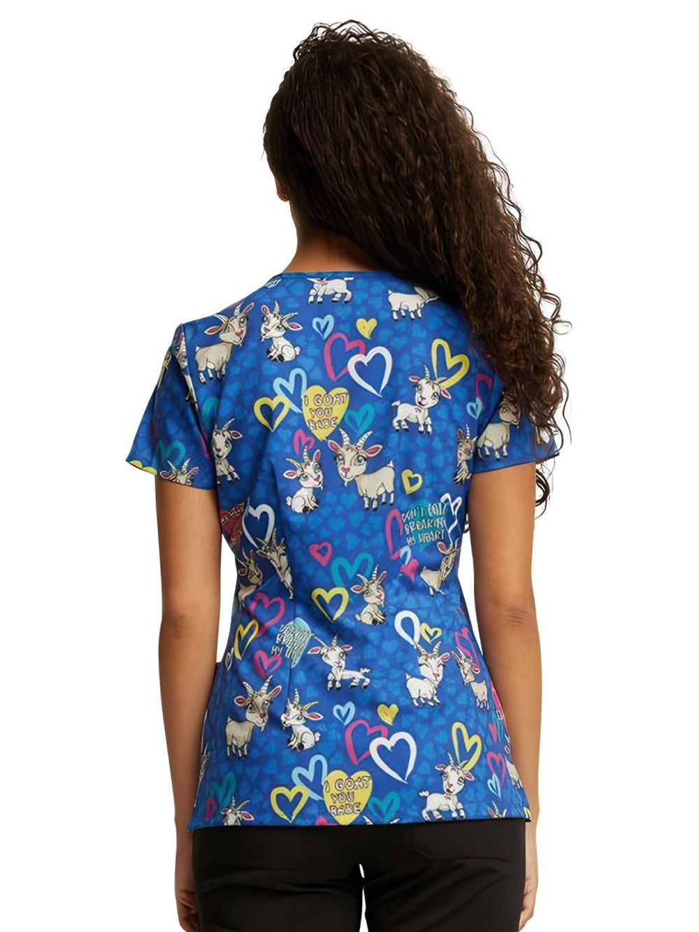 Футболка медицинская женская Dickies DK852, принт "Meow", серый, XS