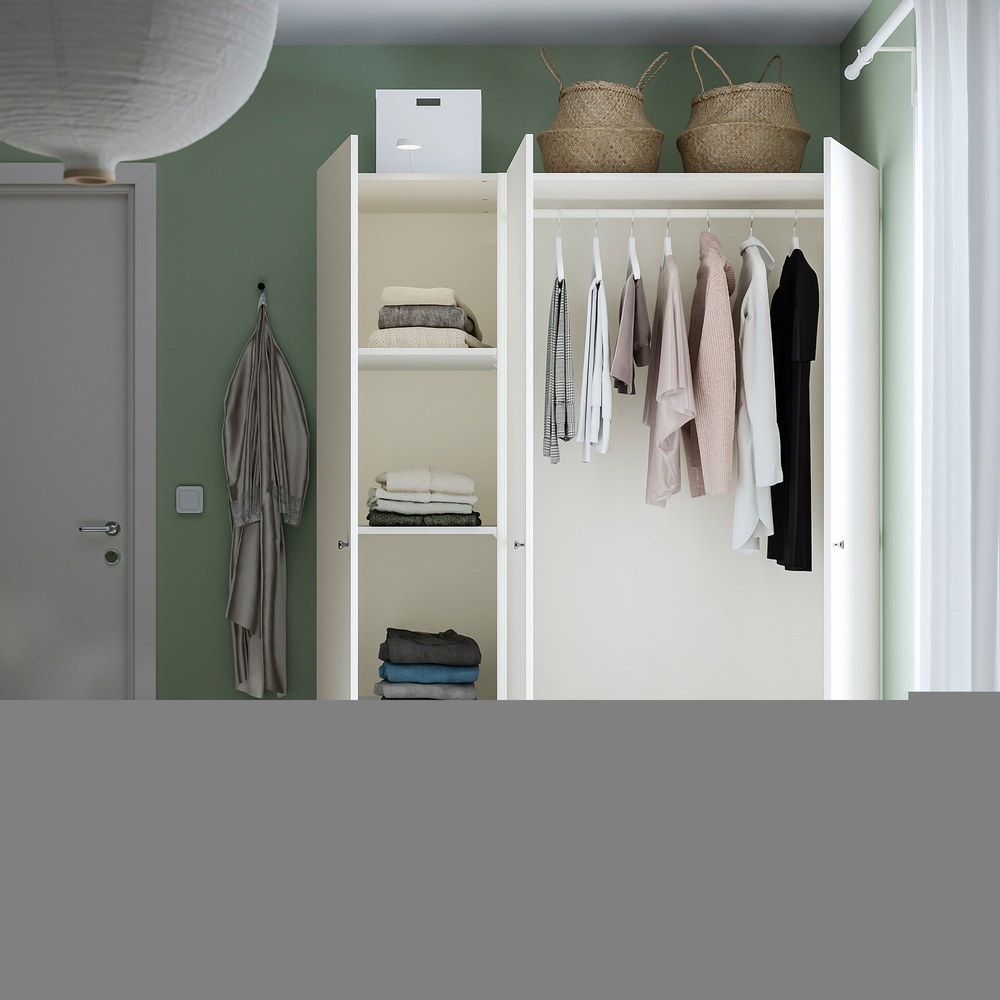 Распашной шкаф PAX FORSAND IKEA (комбинация) (белый)  170*50*260