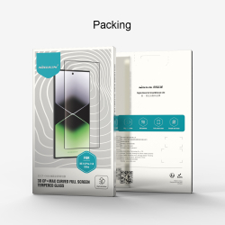 Защитное стекло 3D из закаленного стекла от Nillkin для Xiaomi 14 Pro и 14 Ultra, серия 3D CP+MAX Anti-Explosion Glass Screen Protector (закругленные края)