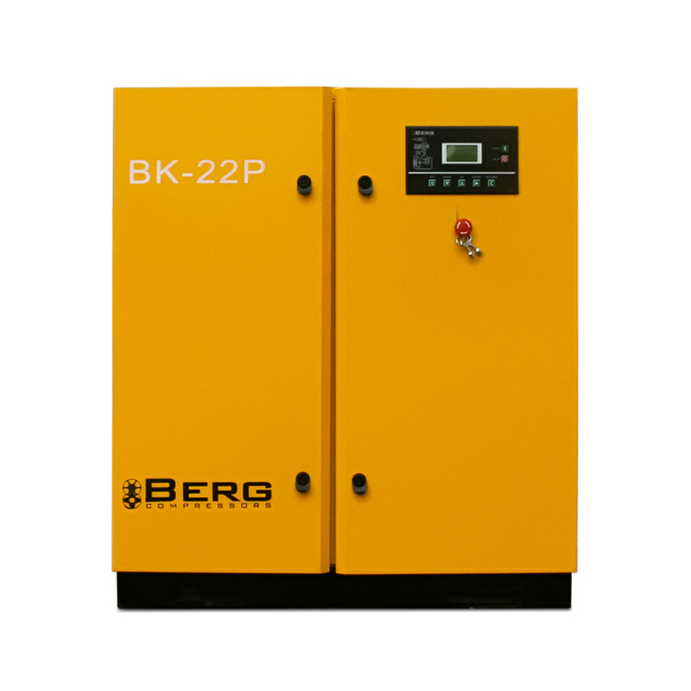 Винтовой компрессор berg вк-22р-е ip54 с частотником 15 бар