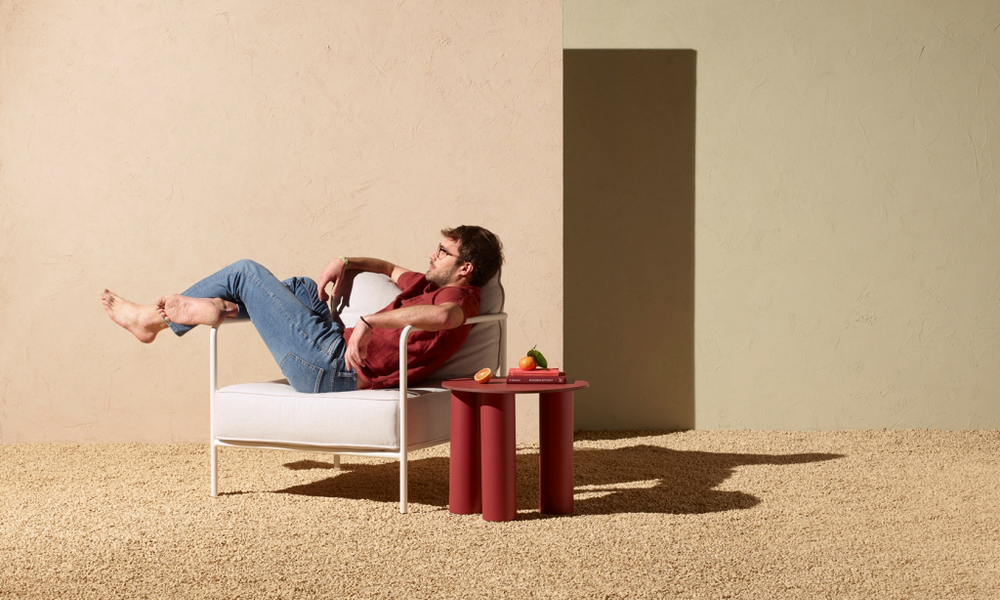 Столик ламинированный кофейный Scab Design Hyppo, карминный красный