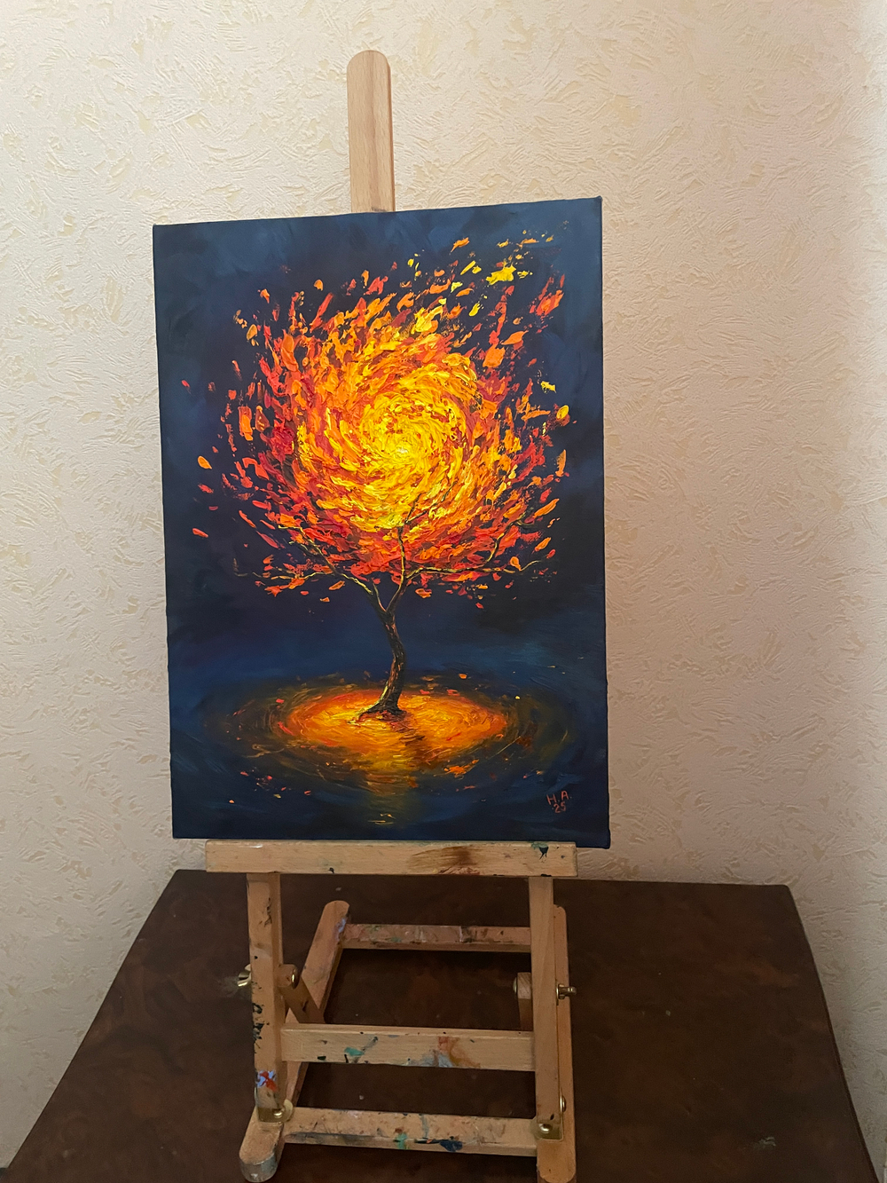 Картина маслом на холсте "Древо" 25х35 см. Деревянный подрамник. Художник Наталия Осадчук