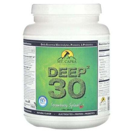 Животный белок Mt. Capra, Deep² 30, клубничный всплеск, 907 г (2 фунта)