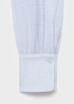 Блузка из рельефной ткани с шарфом